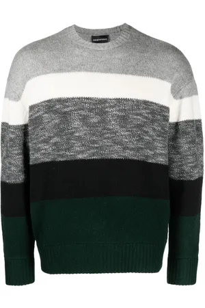 Emporio Armani Jersey a rayas en intarsia