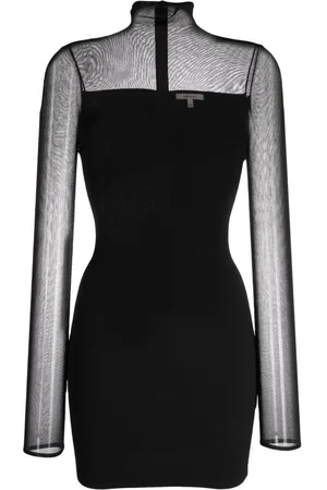 Nensi Dojaka Vestido corto con cuello vuelto