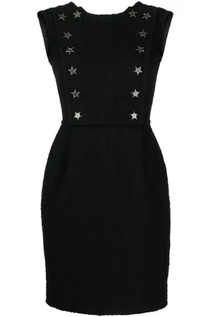CHANEL Vestido corto con botones CC 2014