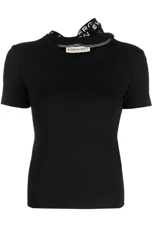 Y / PROJECT Camiseta con logo en jacquard