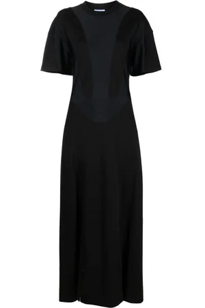 MUGLER Vestido largo a rayas