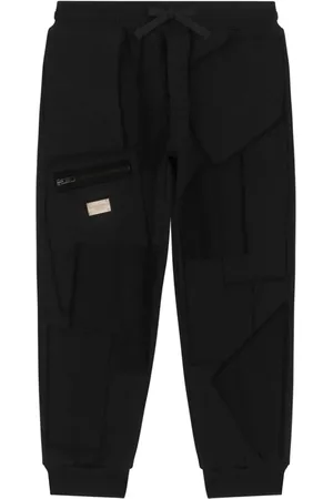 Dolce & Gabbana Pantalones de chándal con placa del logo
