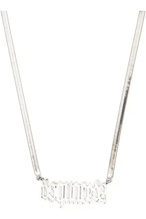 Dsquared2 Collar de cadena con letras del logo