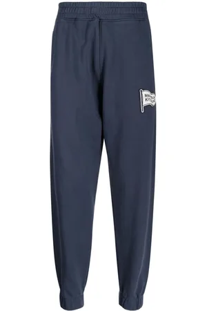 Maison Kitsuné Pantalones de chándal con parche del logo