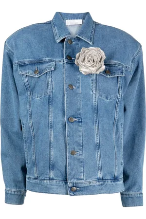 GIUSEPPE DI MORABITO Chaqueta vaquera con motivo floral