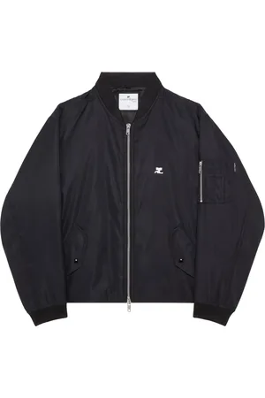 Courrèges Chaqueta bomber con logo bordado