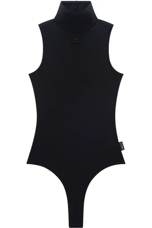 Courrèges Body con cuello alto