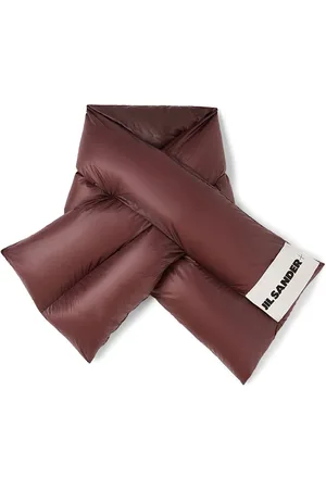 Jil Sander Bufanda acolchada con parche del logo