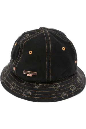Marine Serre Sombrero de pescador con motivo Crescent Moon
