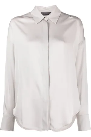 LORENA ANTONIAZZI Camisa Luna con cuello italiano