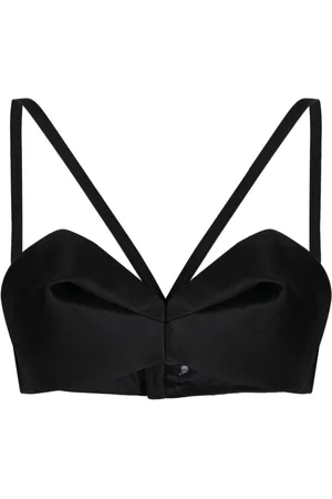 VERSACE Top tipo bustier con diseño plegable