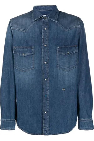 Jacob Cohen Camisa vaquera con logo bordado