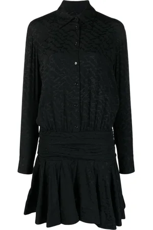 Pinko Vestido camisero con logo Arzach en jacquard