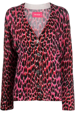 Zadig & Voltaire Cárdigan Mirka con estampado de leopardo