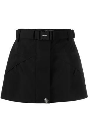 Prada Minifalda Re-Nylon con hebilla