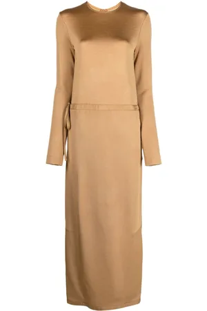 Jil Sander Vestido midi con cordones
