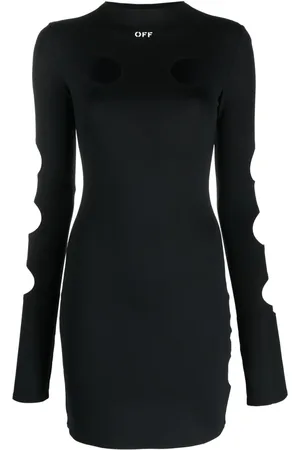 OFF-WHITE Vestido corto con detalle de aberturas