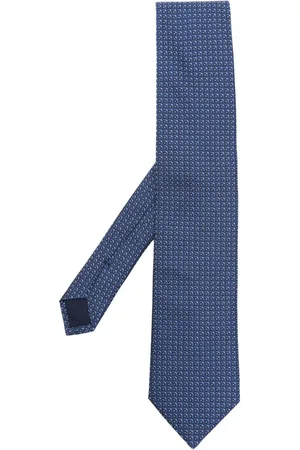 corneliani Corbata con estampado geométrico