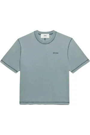 Ami Camiseta de algodón con logo bordado
