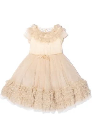 Marchesa Notte Vestido Trimmed Plumetis