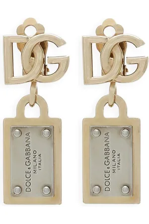 Dolce & Gabbana Pendientes con letras del logo