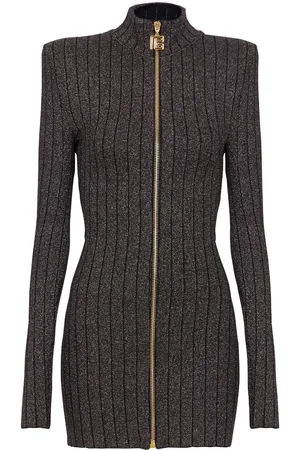 Balmain Vestido corto con cremallera