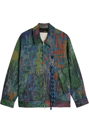 SONG FOR THE MUTE Chaqueta con motivo de pintura