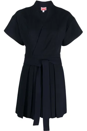 Kenzo Vestido corto con diseño cruzado
