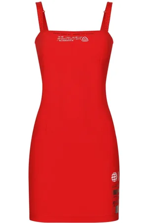 Dolce & Gabbana Vestido corto con cuello cuadrado