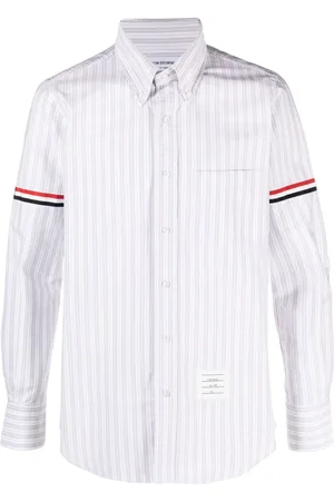 Thom Browne Camisa oxford a rayas