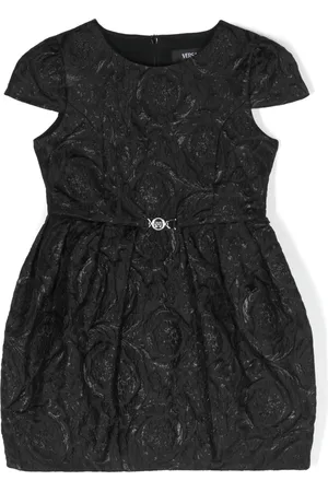 VERSACE Vestido texturizado de manga corta