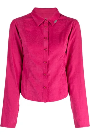 Izzue Camisa con cuello de pico y logo
