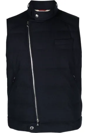 Brunello Cucinelli Chaleco acolchado con cremallera