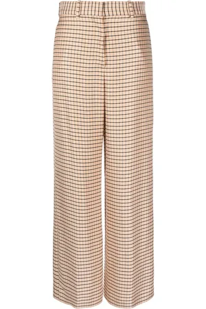 Lanvin Pantalones anchos a cuadros