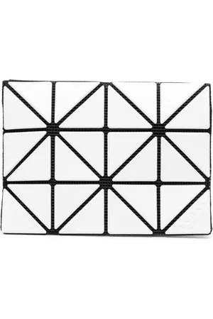 Issey Miyake Tarjetero con diseño geométrico