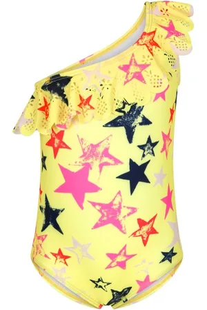 Molo Bañador con hombro descubierto y estrella estampada