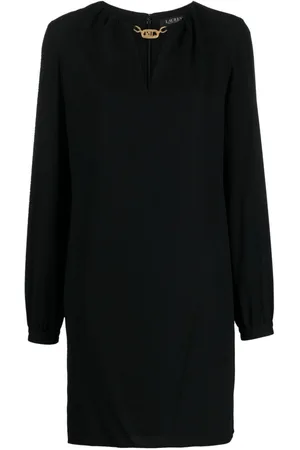Ralph Lauren Vestido corto con placa del logo
