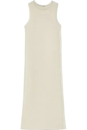 Jil Sander Vestido largo semitranslúcido