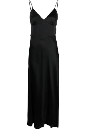 Twin-Set Vestido largo con body bordado