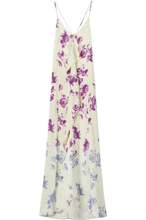 Jil Sander Vestido largo con estampado floral