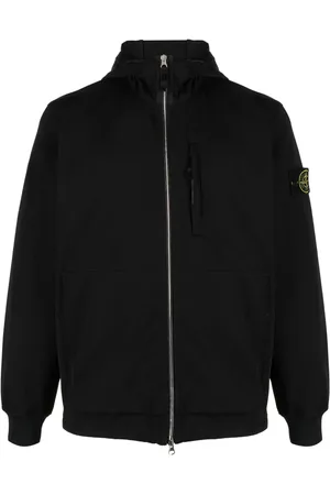 Stone Island Chaqueta con capucha y parche Compass