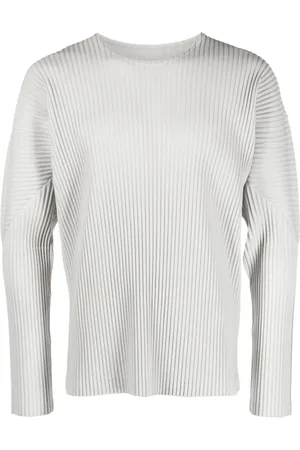 Issey Miyake Chaqueta plisada de manga larga