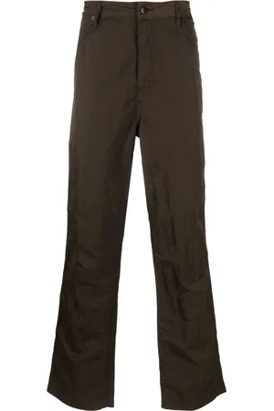 ECKHAUS LATTA Pantalones rectos con acabado fruncido