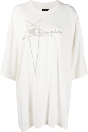 Rick Owens Camiseta con logo bordado