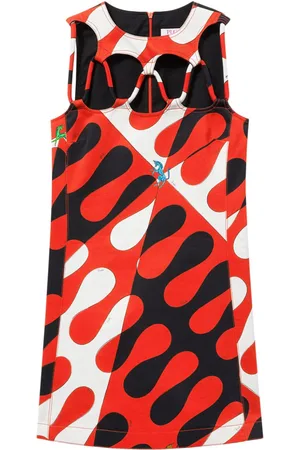 Puccini Vestido corto con estampado Leocorno