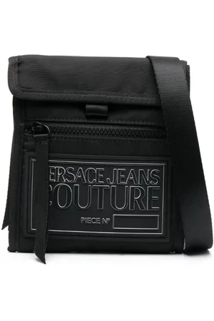 VERSACE Bolso messenger con parche del logo