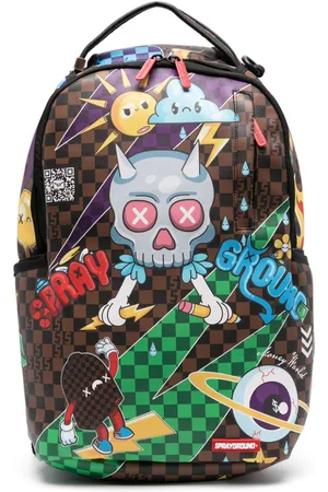 Mochila Sprayground cuadros marrones