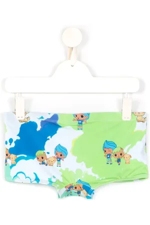 AMIR SLAMA Bañador con estampado gráfico