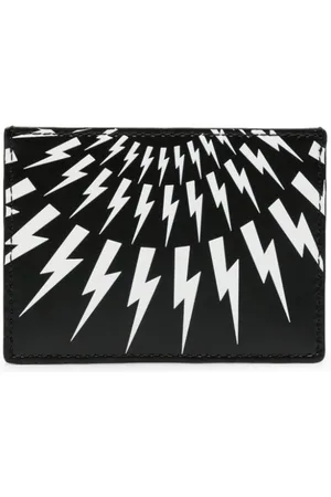 Neil Barrett Tarjetero con estampado Thunderbolt
