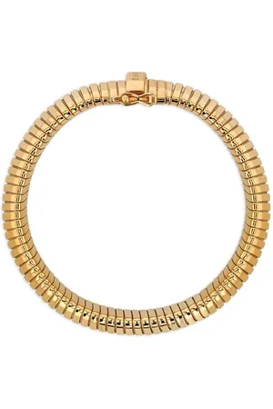 ANINE BING Pulsera de cadena bañada en oro